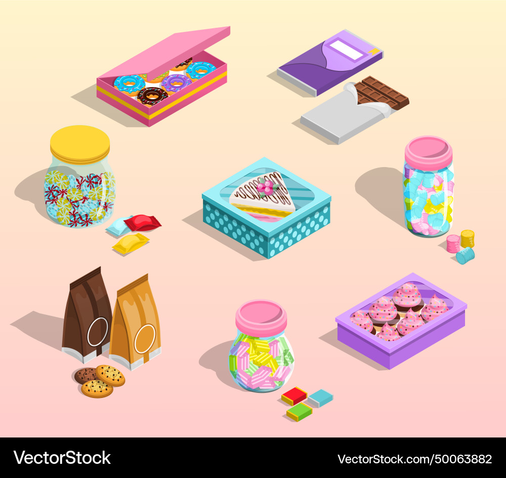 Confectionery packaging set Royalty Free Vector Image