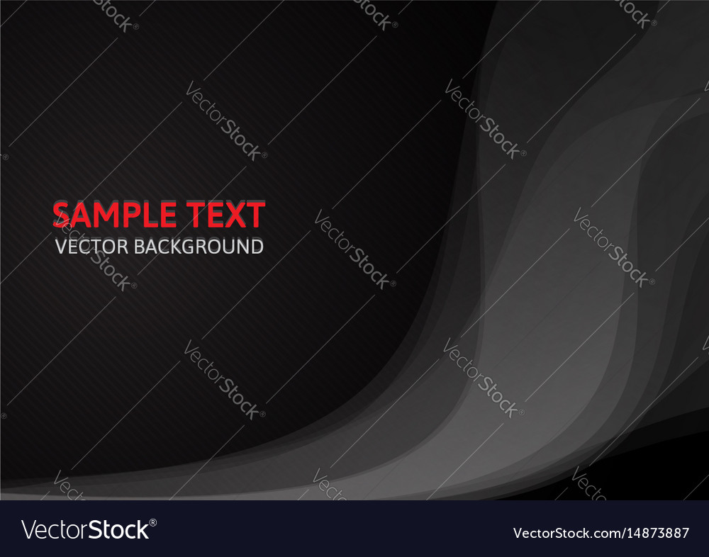 Abstract black concept design template background Vector Image