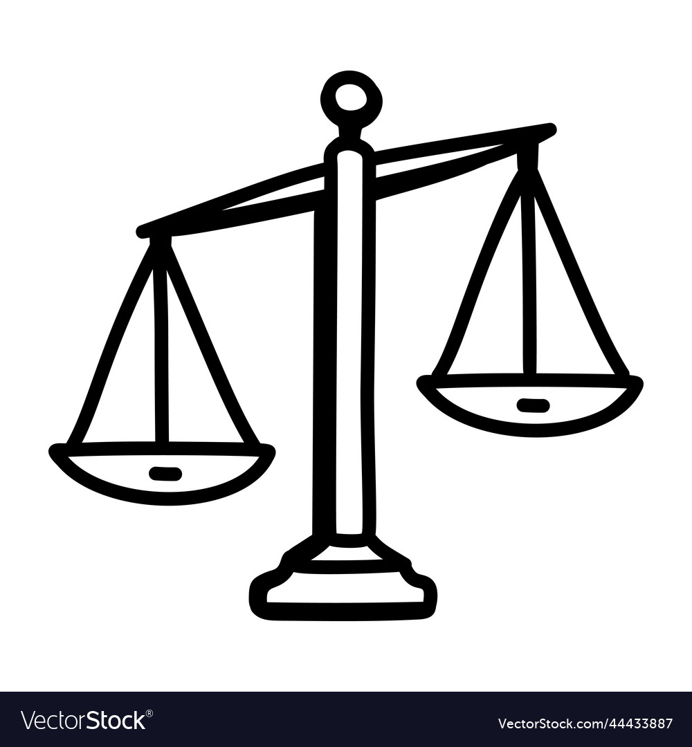 Balance scale Royalty Free Vector Image - VectorStock