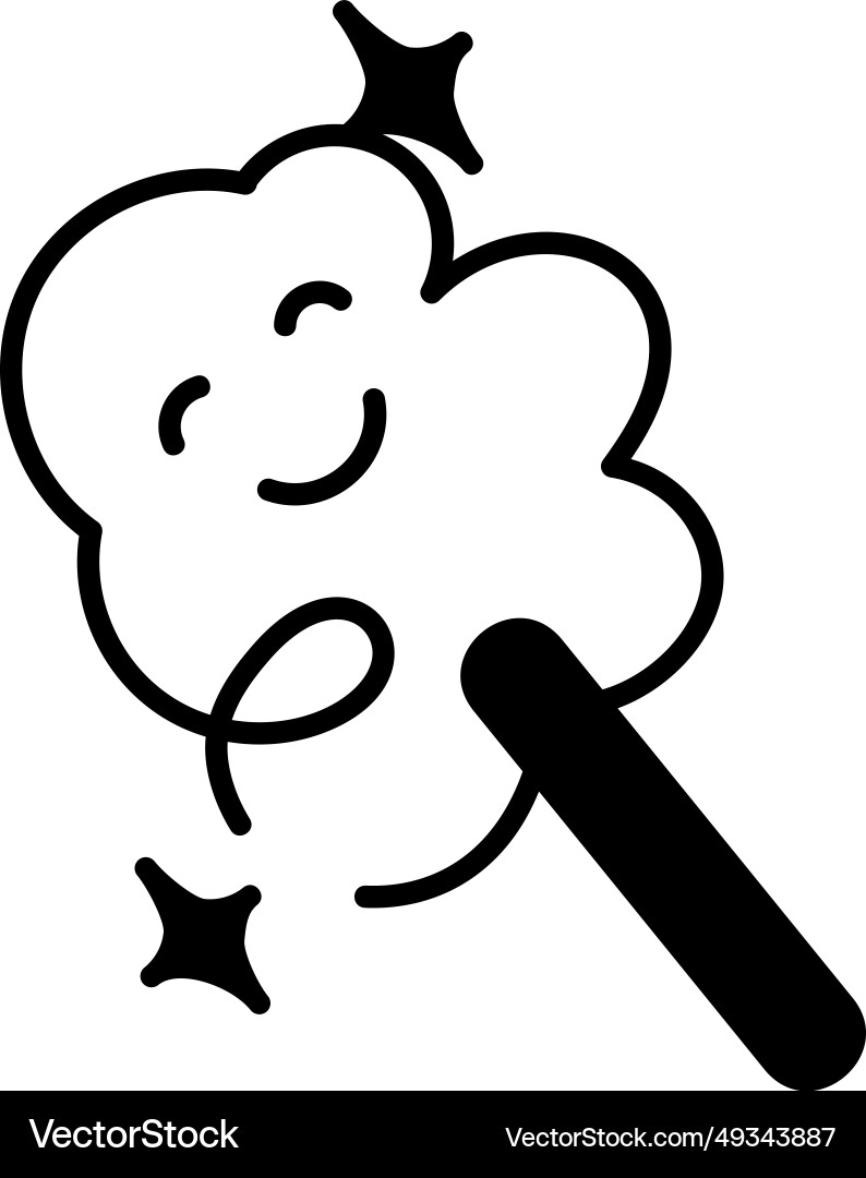 Cotton candy Royalty Free Vector Image - VectorStock