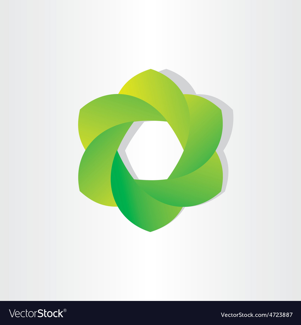 Grüne Kreis Ökologie Design Element