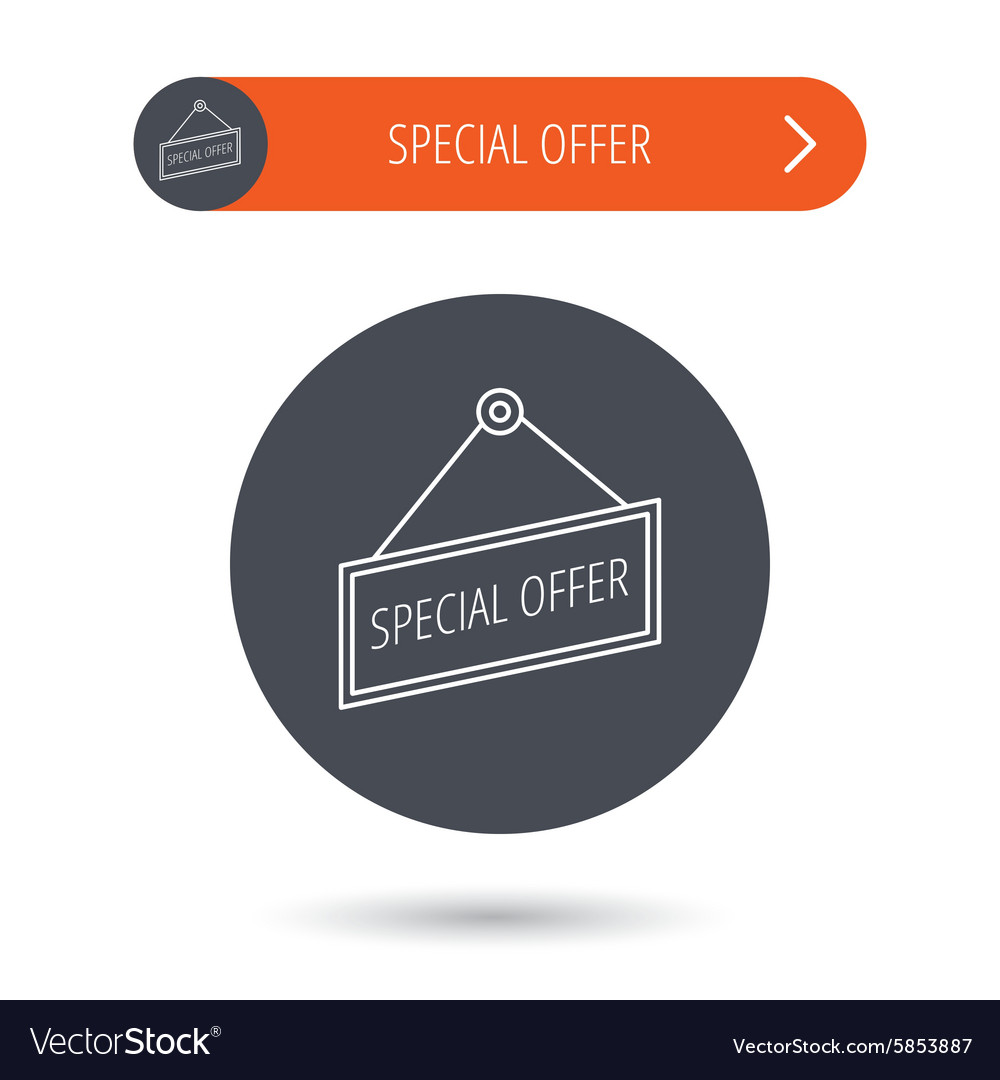 Special Offer Icon Advertising Banner Tag Sign Vector Image
