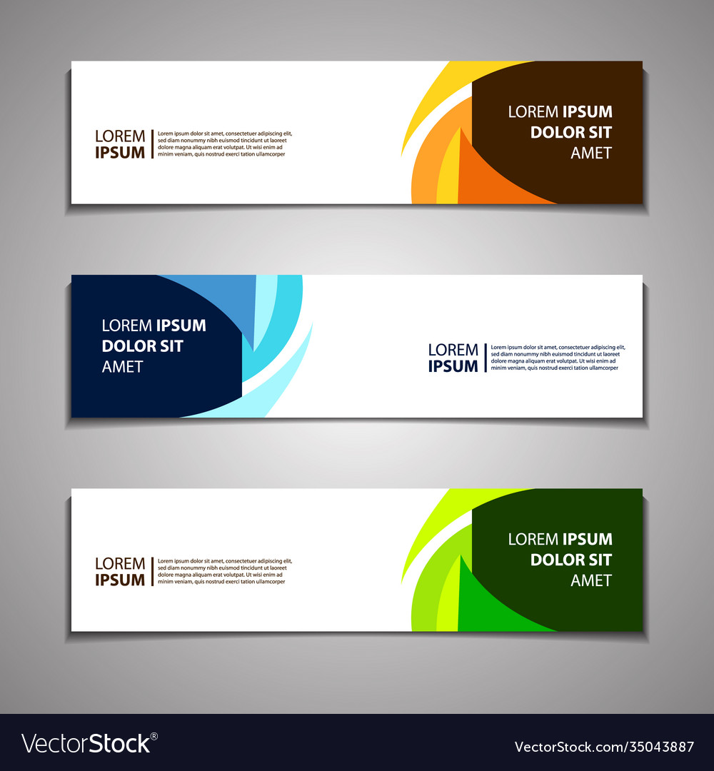 Web banner header footer background template Vector Image