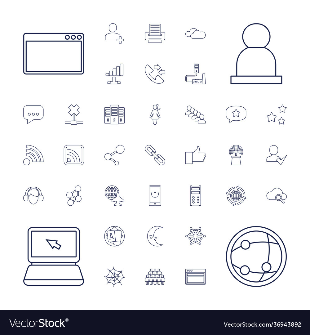 37 network icons