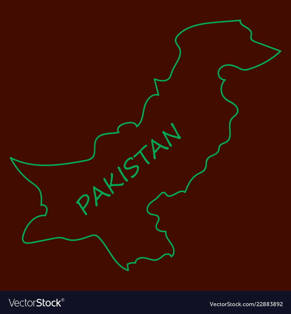 Grunge map of pakistan with pakistanian flag