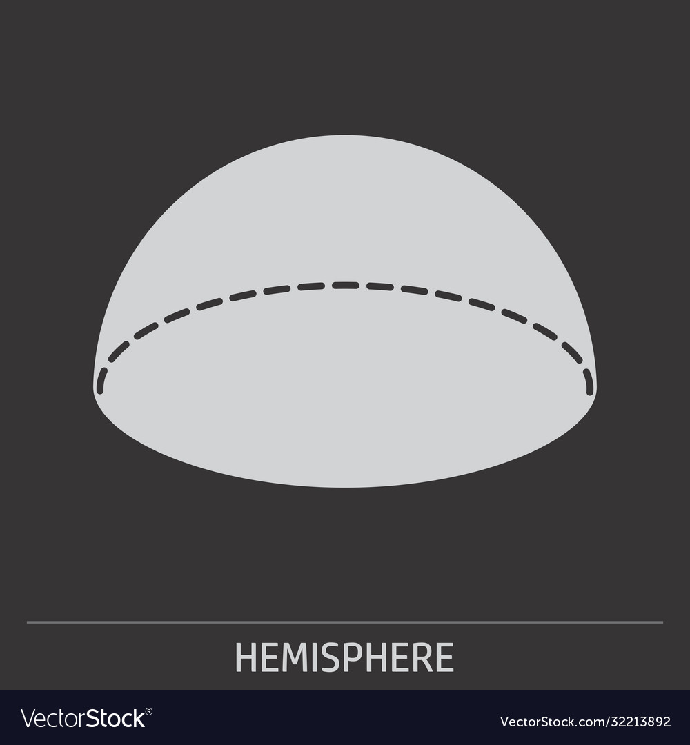 Hemisphäre geometrische Ikone