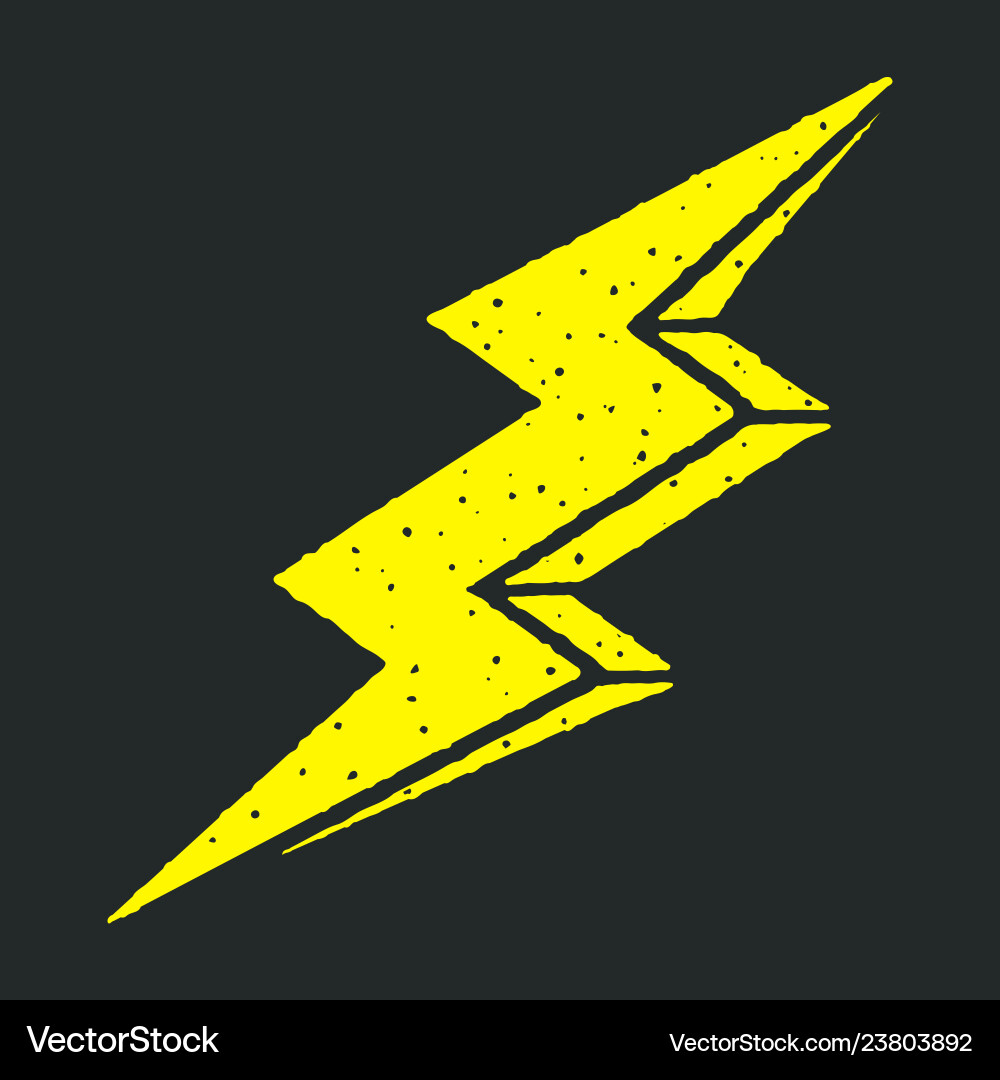 Lightning bolt 001 Royalty Free Vector Image - VectorStock