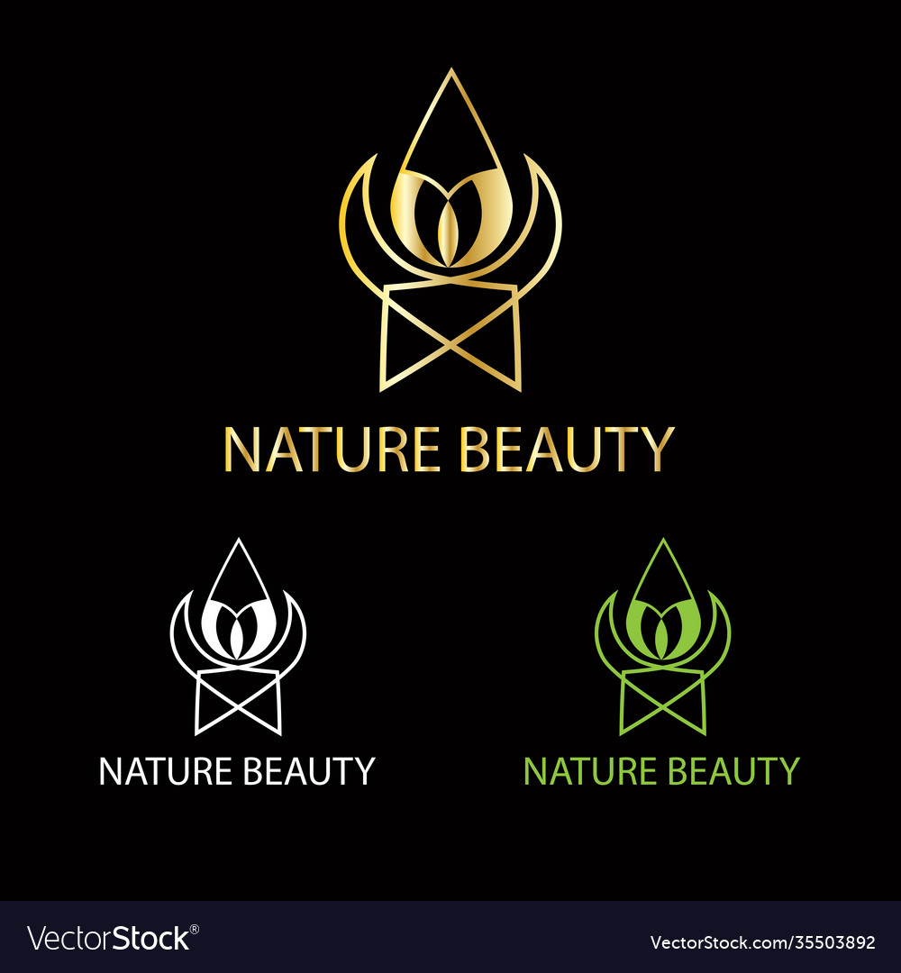 Nature beauty logo Royalty Free Vector Image - VectorStock