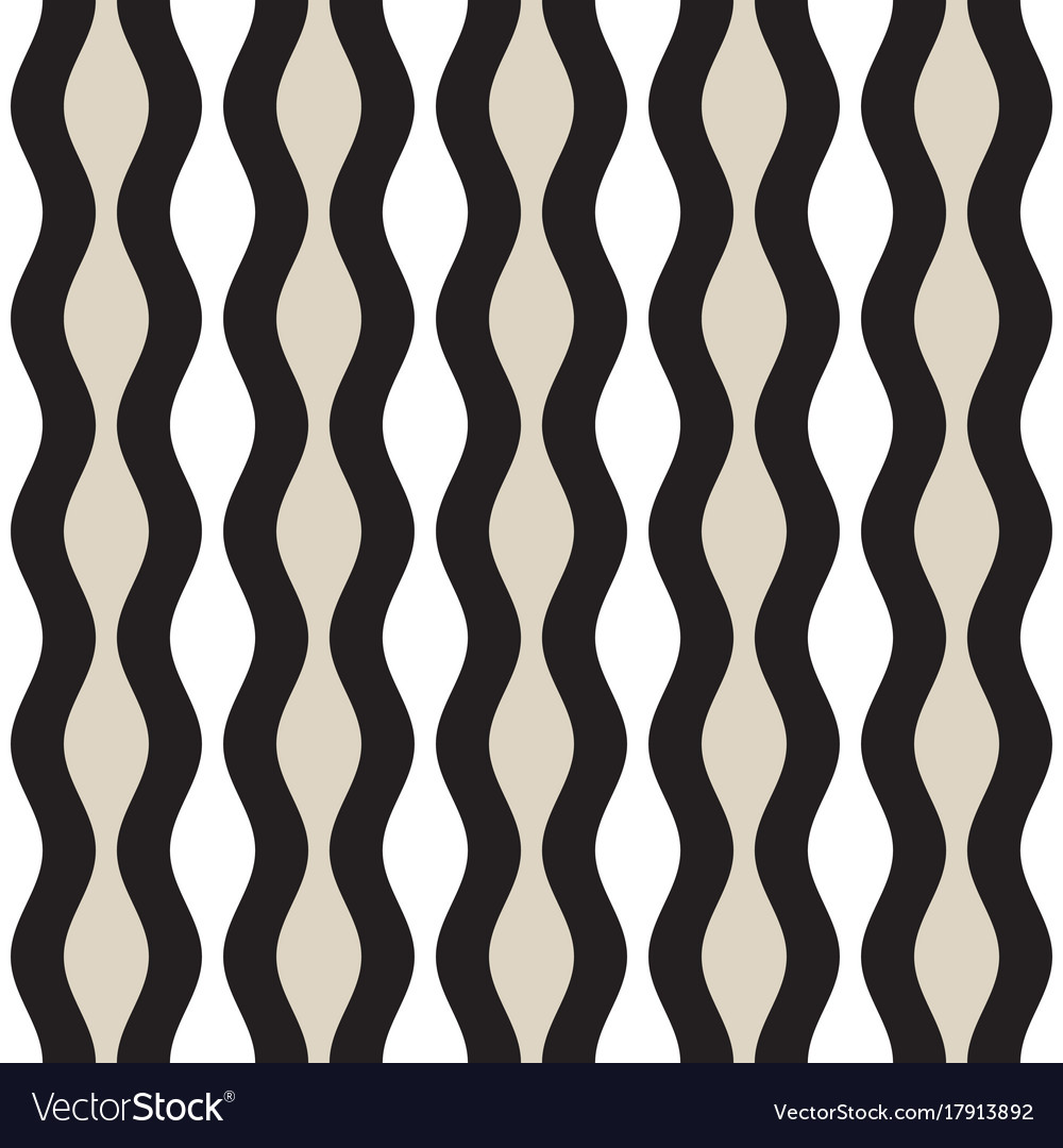 Seamless geometric pattern monochrome wavy