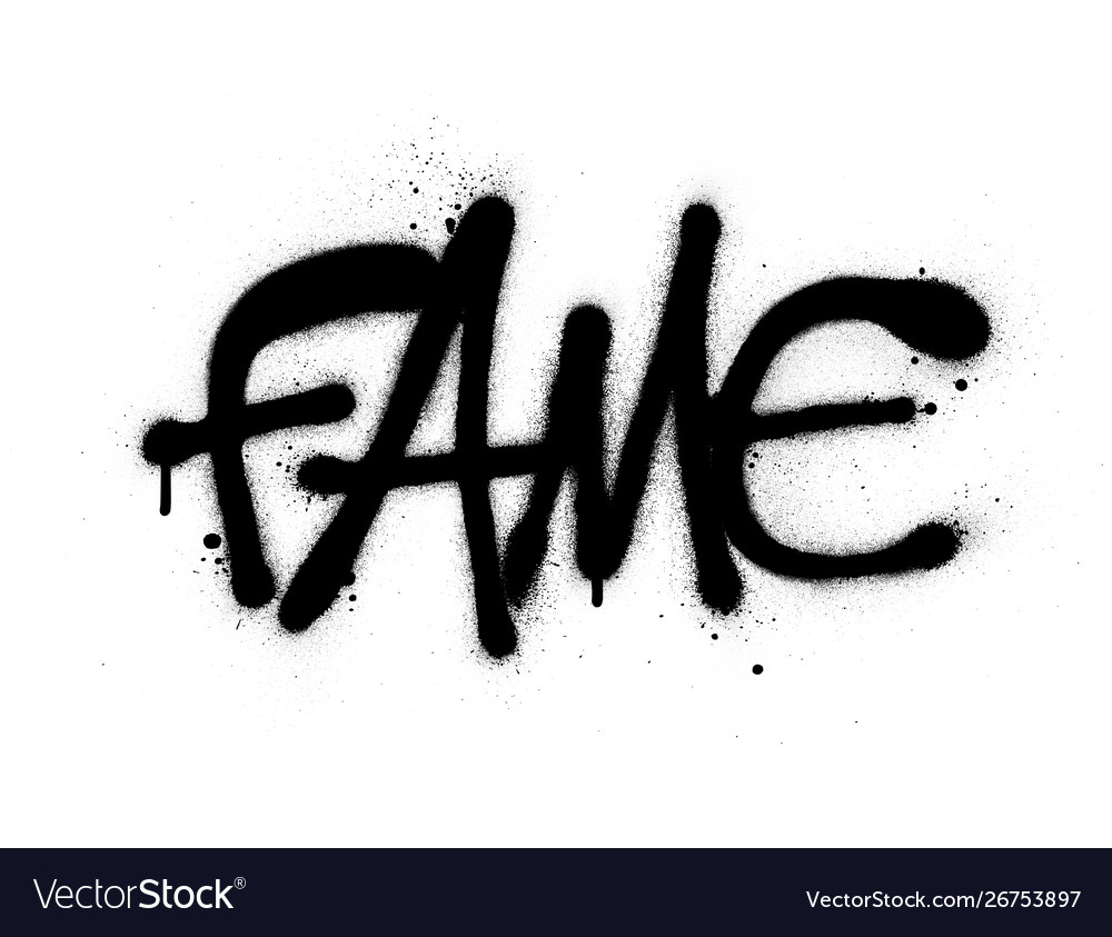 graffiti-fame-word-sprayed-in-black-over-white-vector-image