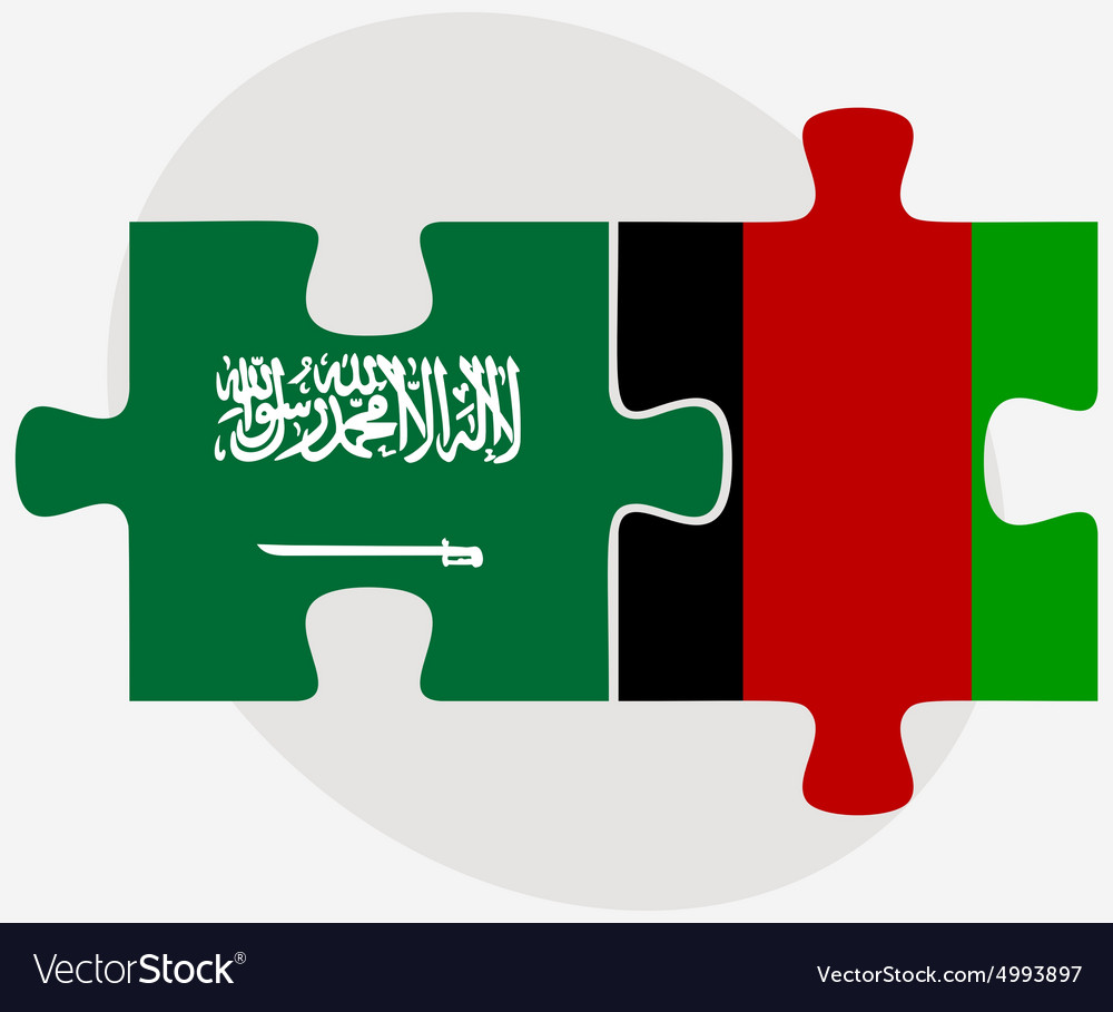 Saudi arabia and afghanistan flags