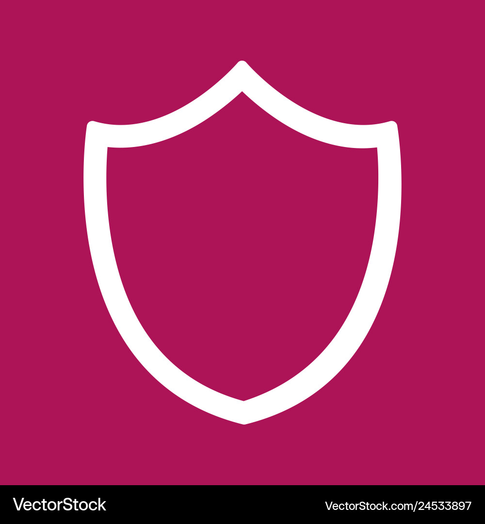 Shield icon Royalty Free Vector Image - VectorStock
