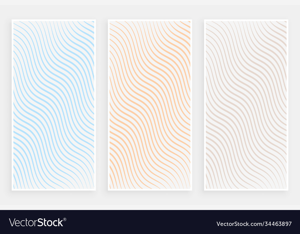 Subtle minimalist curvy flowing lines pattern