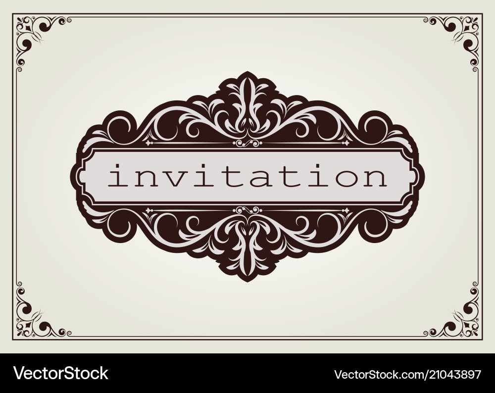 Vintage frame Royalty Free Vector Image - VectorStock