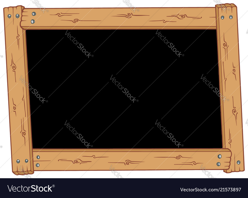 Wooden blackboard