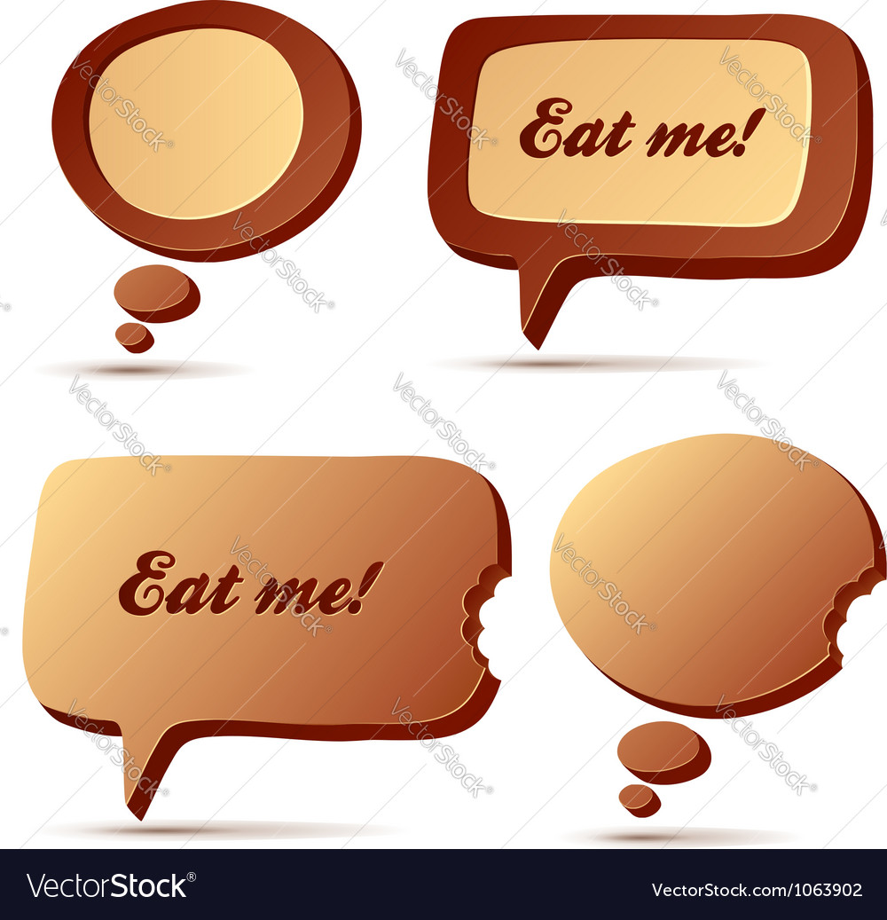 Funny speech on chocolate picture