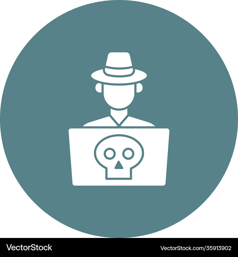 Hacker icon Royalty Free Vector Image - VectorStock