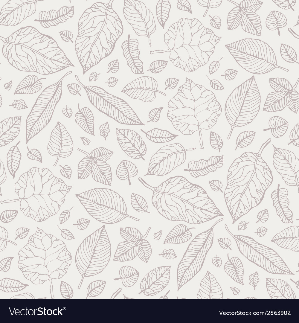 Leaves Seamless background Royalty Free Vector Image