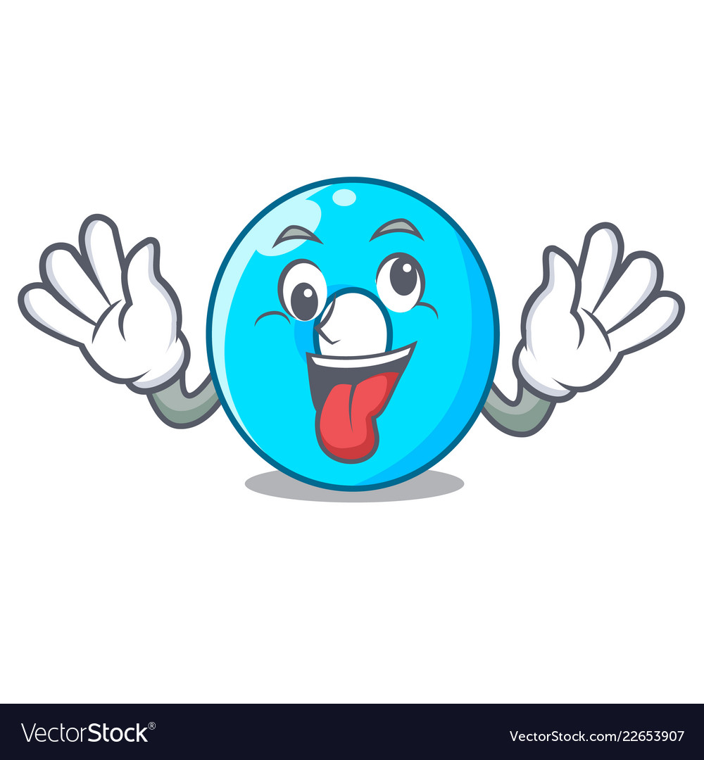 Crazy number zero isolated on the mascot Vector Image