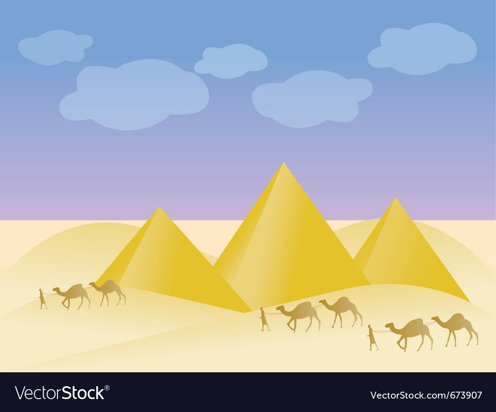 Ägypten und Pyramidenlandschaft