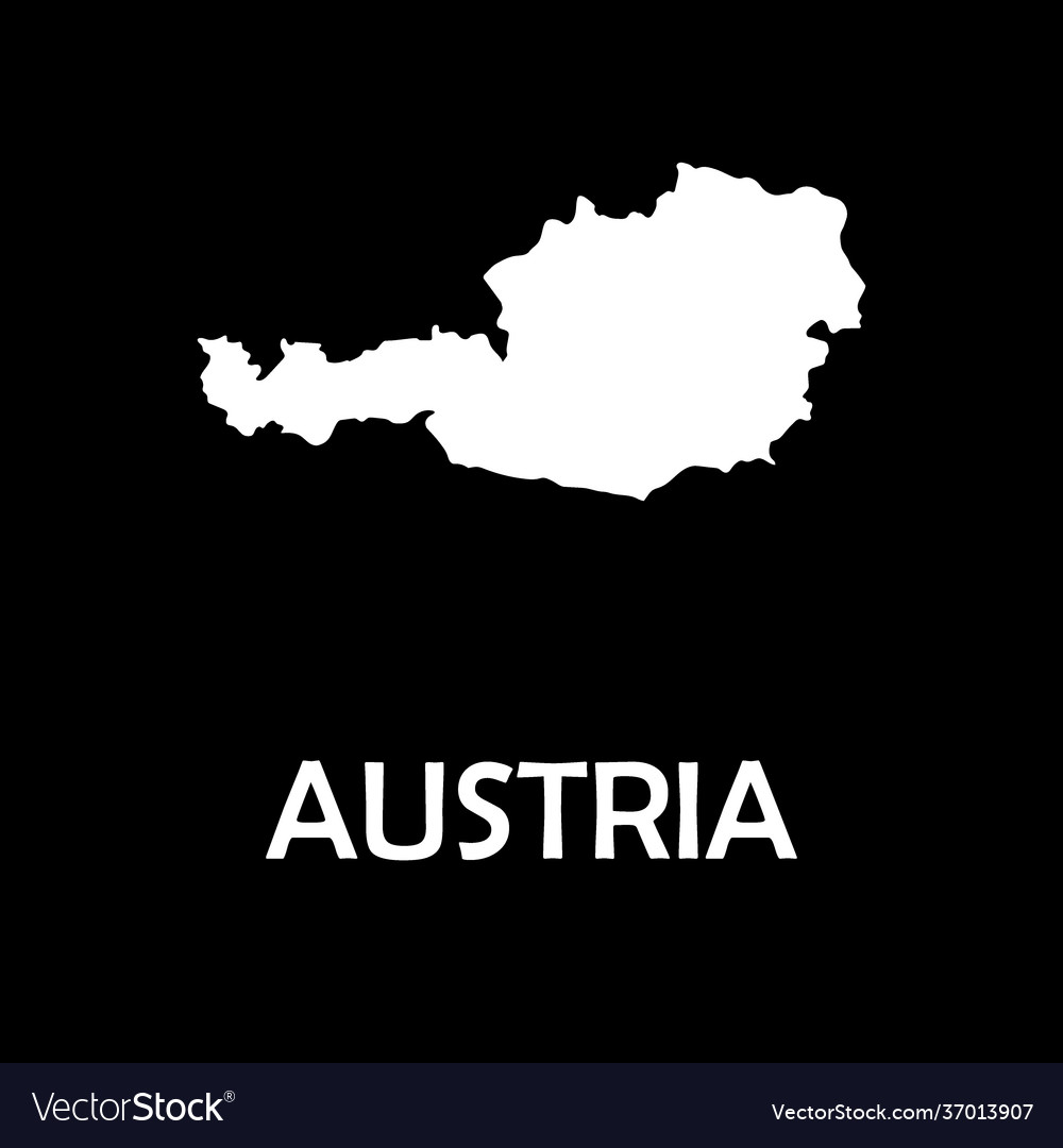 High detailed map - austria Royalty Free Vector Image