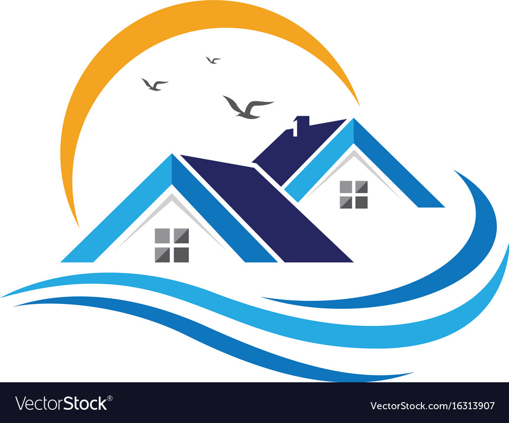 Real estate property and construction logo design Vector Image