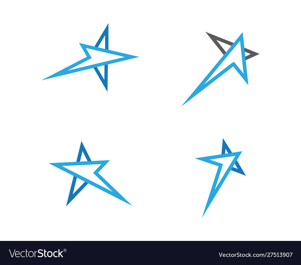 Star logo template icon