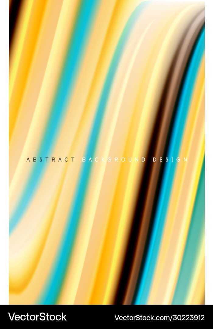 Abstract background - fluid color gradient waves Vector Image