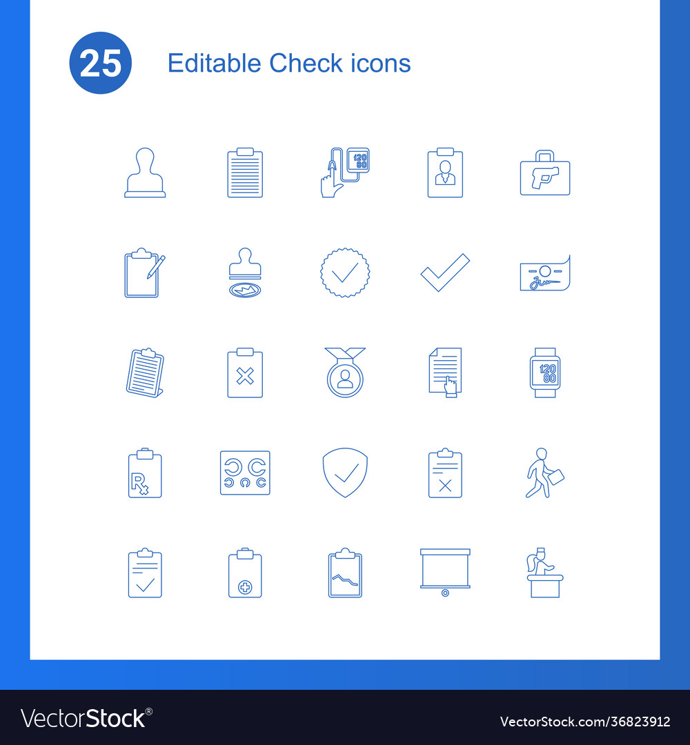 Check icons Royalty Free Vector Image - VectorStock