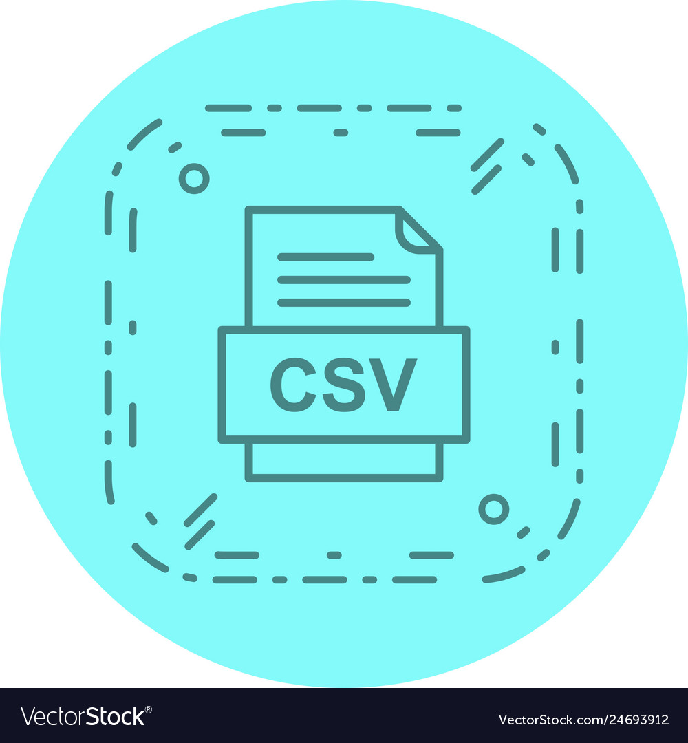 Csv file document icon