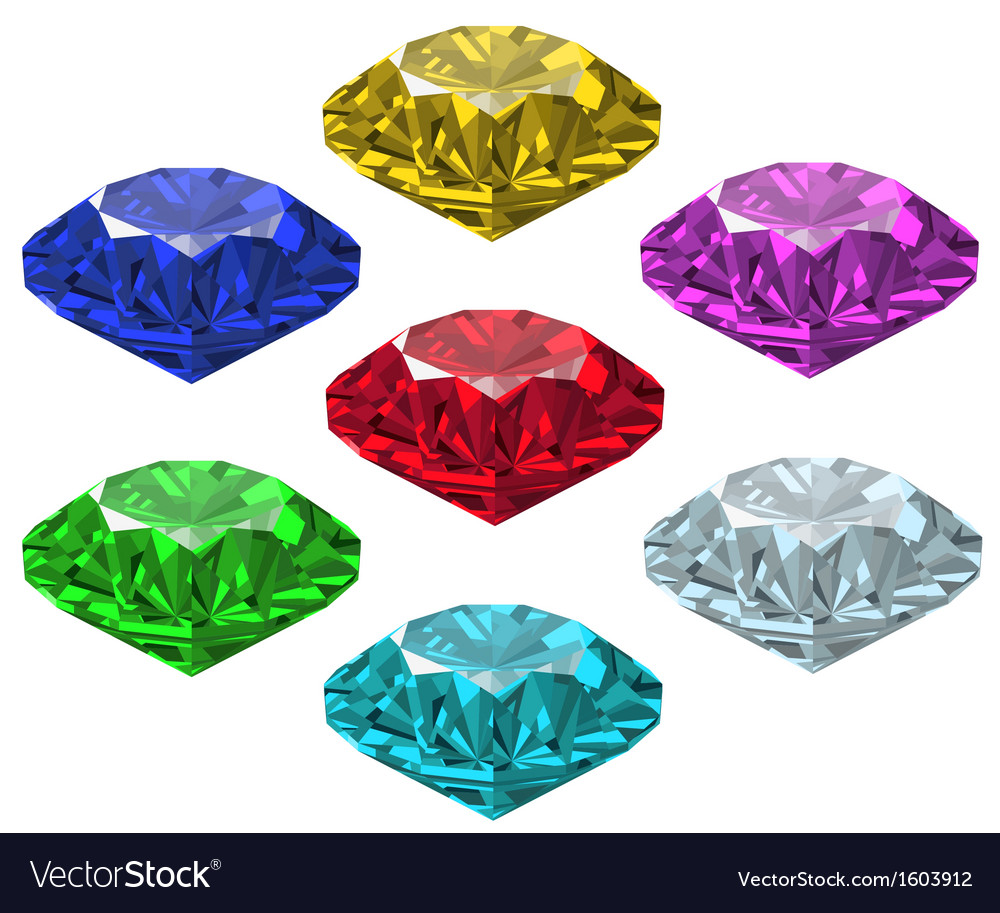 Jewel set Royalty Free Vector Image - VectorStock