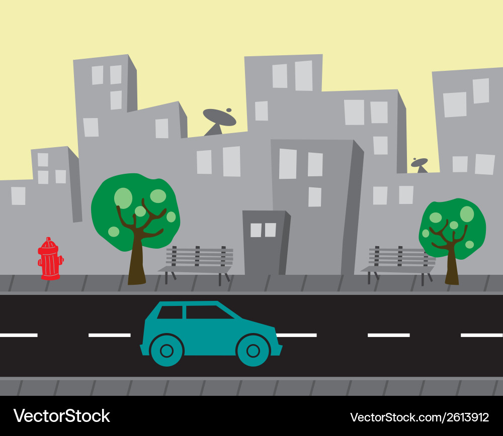 Urban background Royalty Free Vector Image - VectorStock