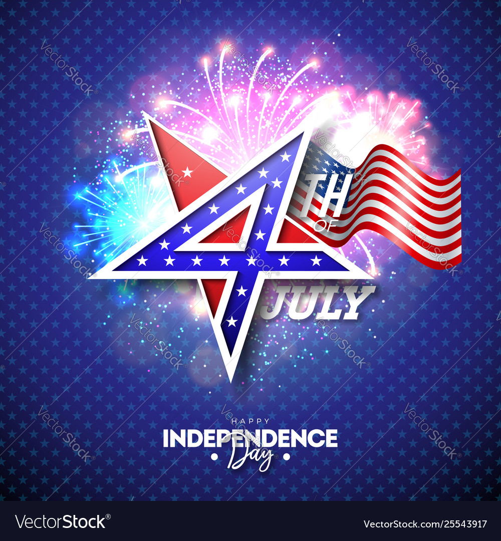 4th july independence day usa vector image 4th july independence day usa