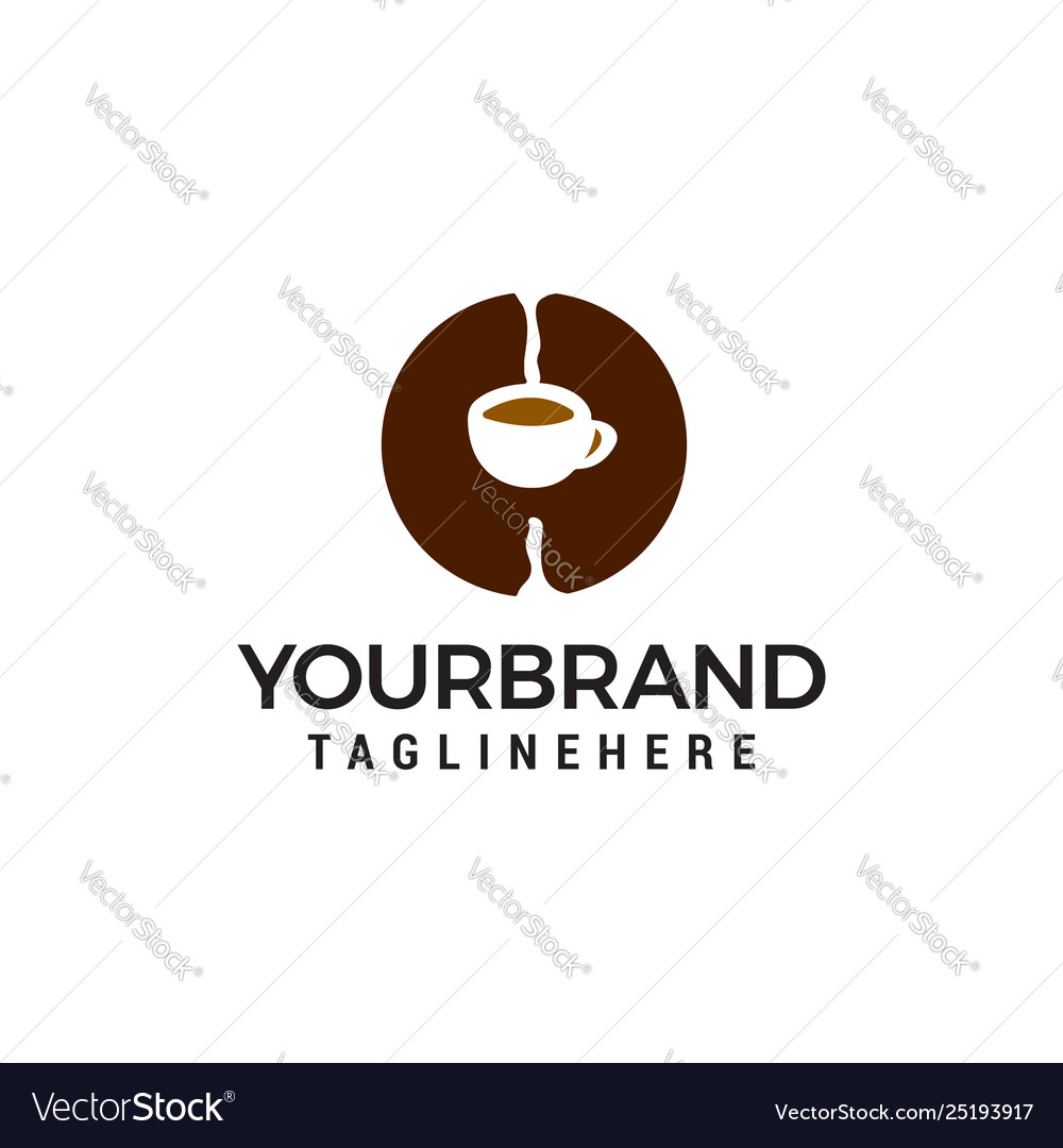 Coffee logo design concept template