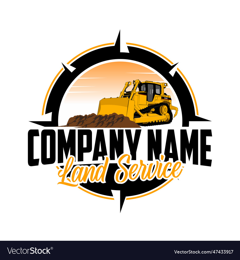 Land service or clearing company logo