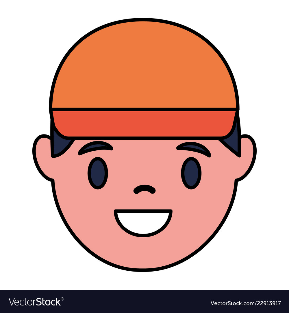 Smiling mans face Royalty Free Vector Image - VectorStock