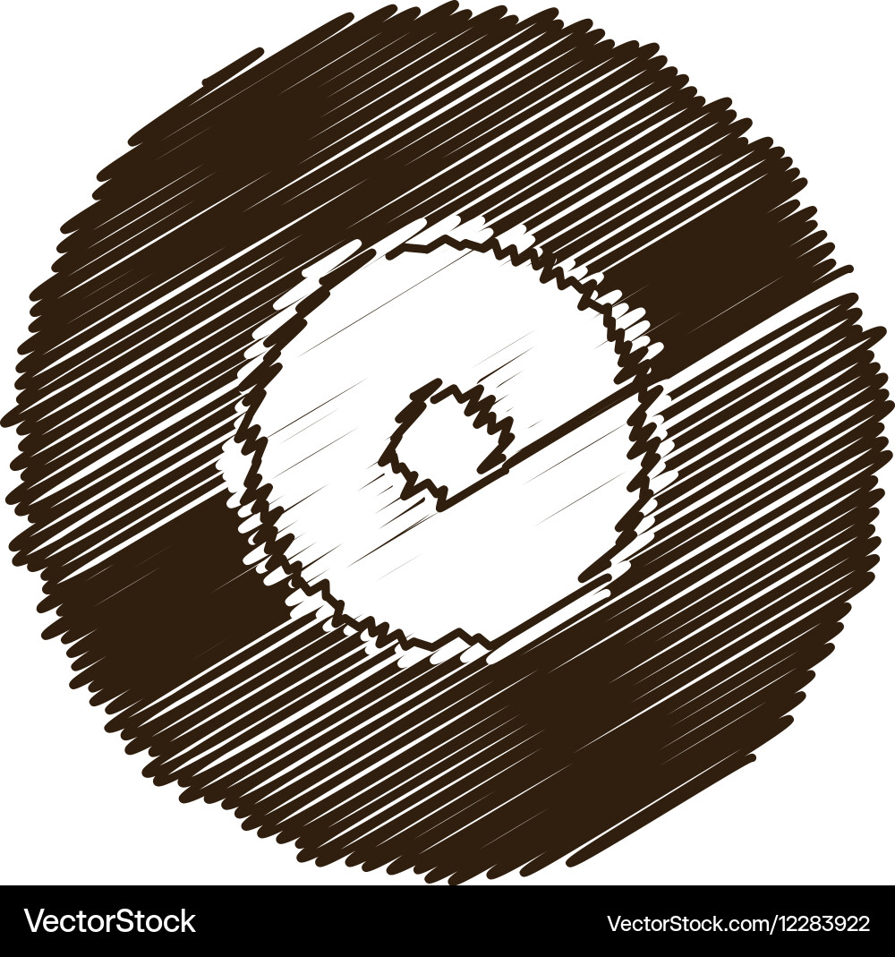 Compact disk isolated icon Royalty Free Vector Image