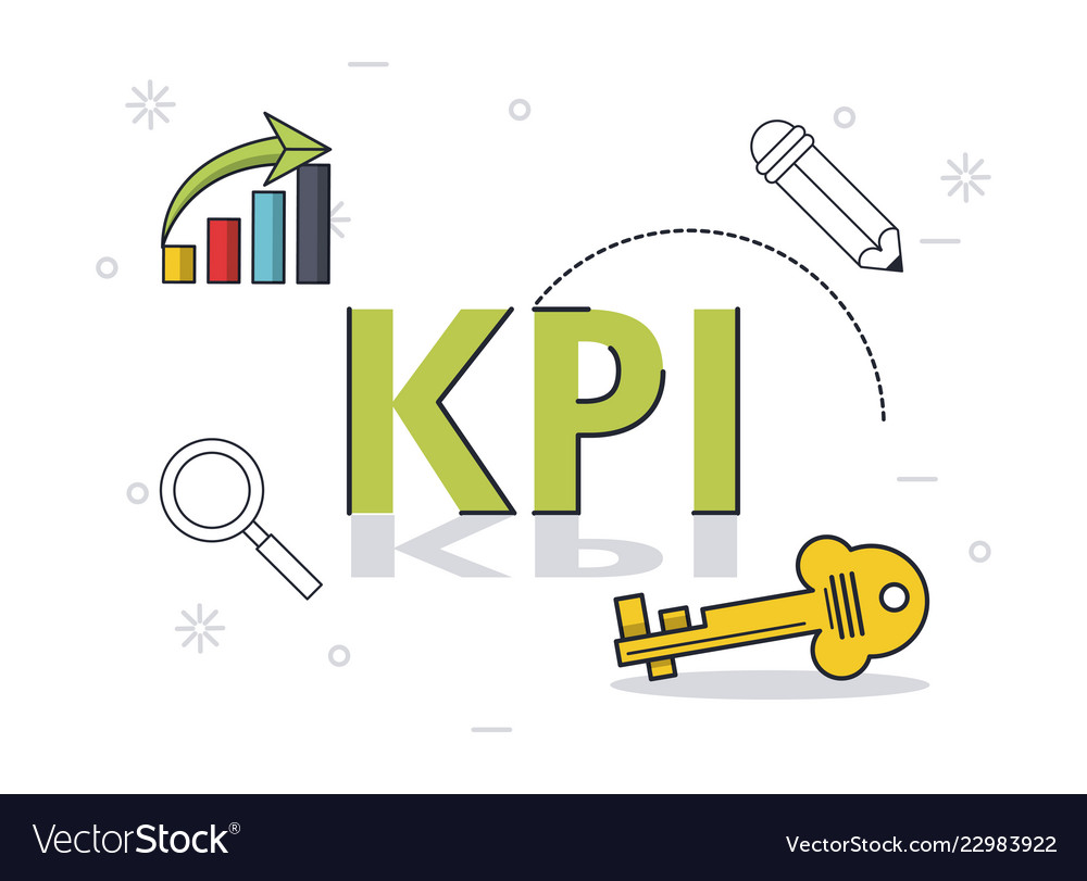 Key performance indicator Royalty Free Vector Image