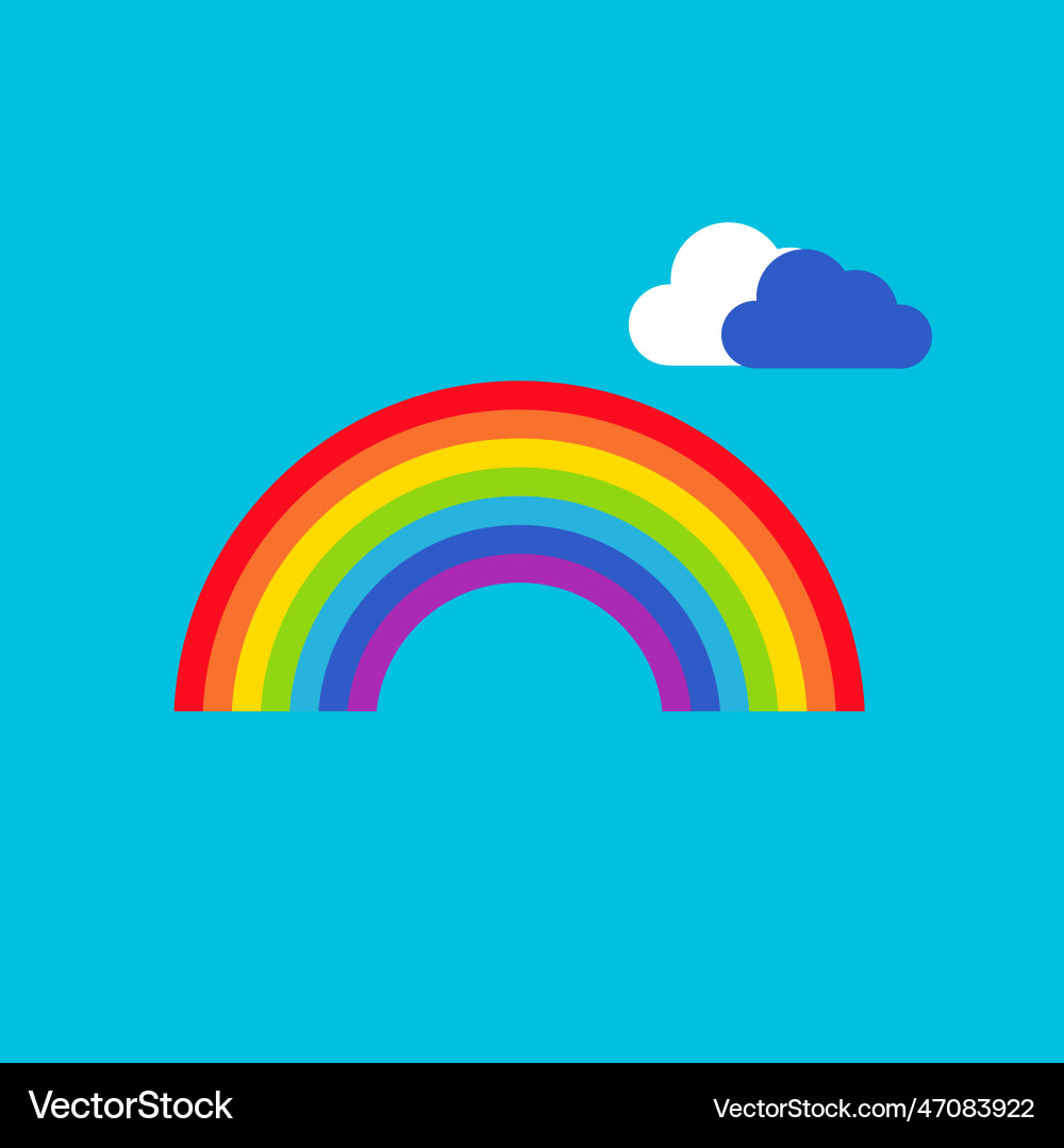 Rainbow arch icon Royalty Free Vector Image - VectorStock