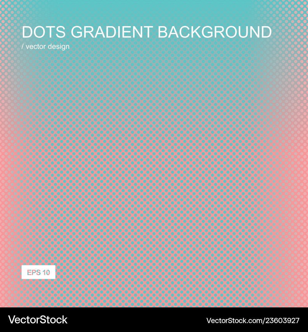 Color gradient halftone background dots texture Vector Image