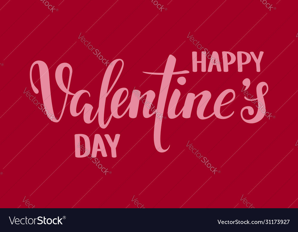 Happy valentine s day hand drawn creative vector image Happy valentine s day hand drawn creative