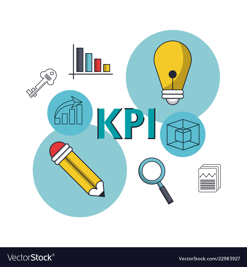 Key performance indicator Royalty Free Vector Image