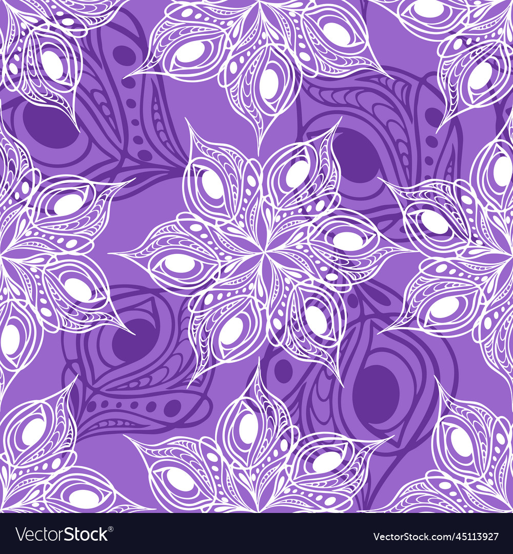 Seamless pattern of abstract purple and white