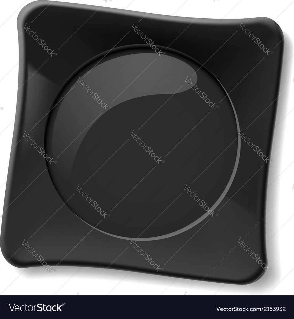 Black plate Royalty Free Vector Image - VectorStock