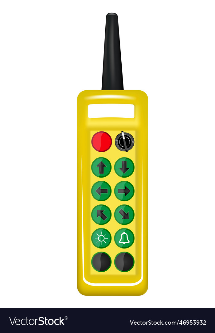 Crane control panel Royalty Free Vector Image VectorStock