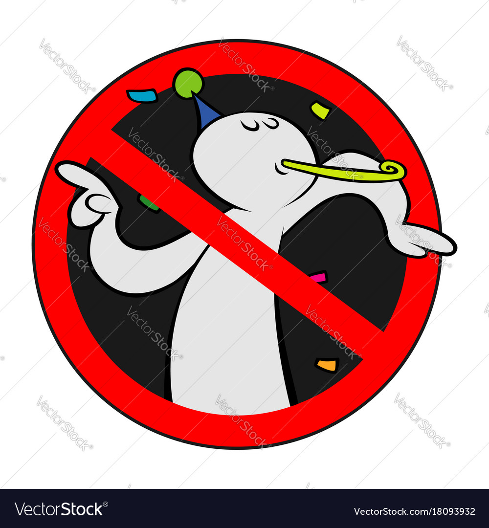 No fun allowed sign Royalty Free Vector Image - VectorStock