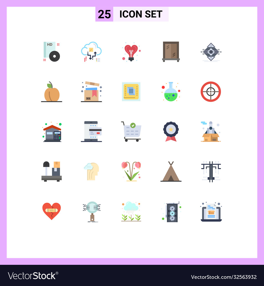 Stock icon pack 25 line signs and symbols