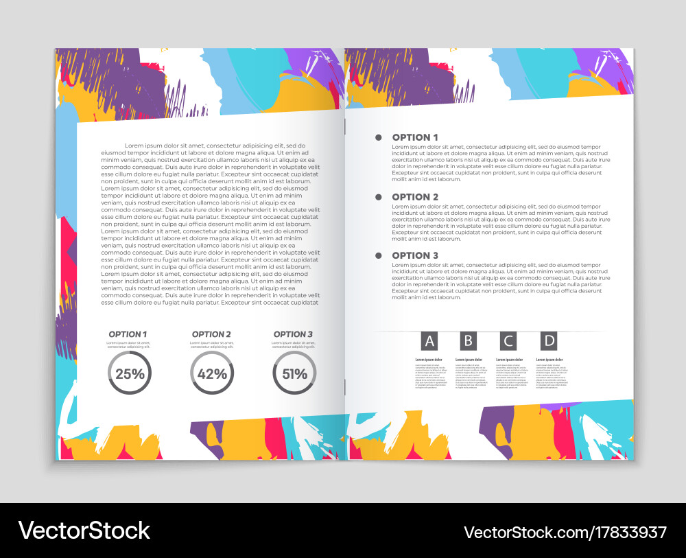 Abstract layout background set for art Royalty Free Vector