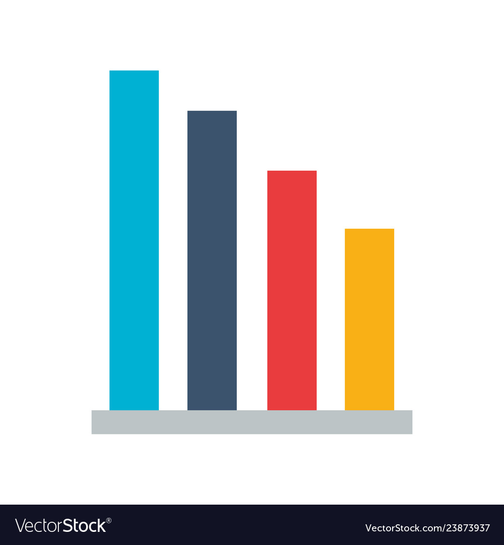 Business report chart Royalty Free Vector Image