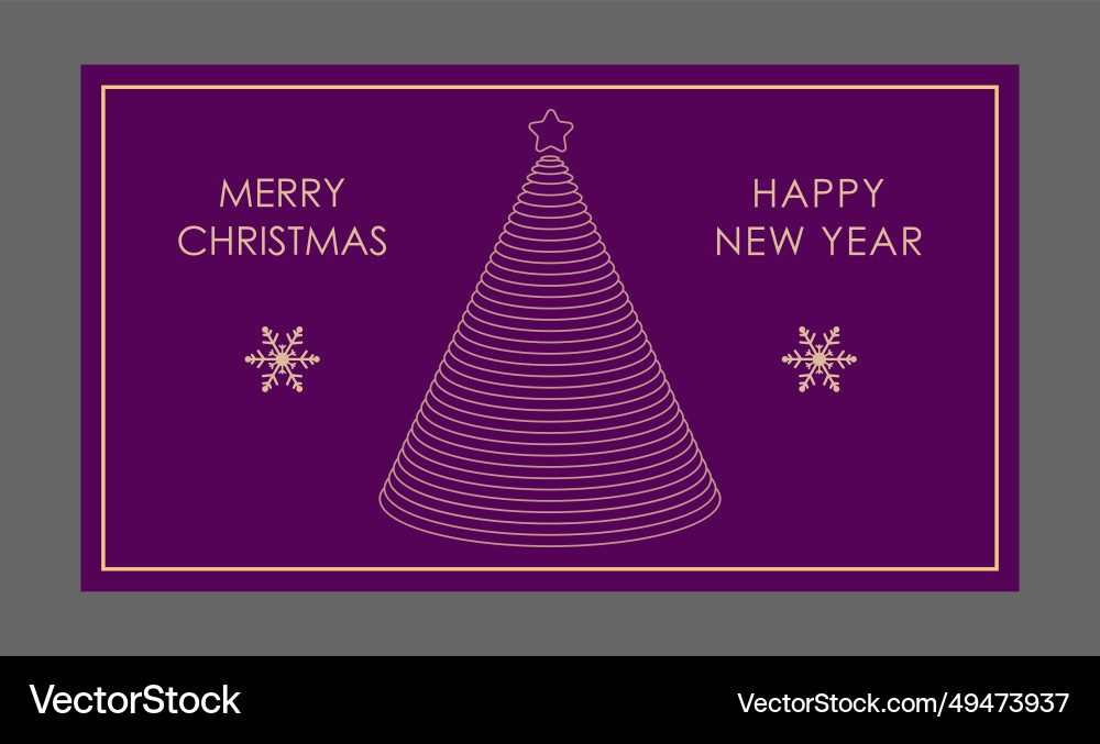 Christmas and new year festive design template Vector Image